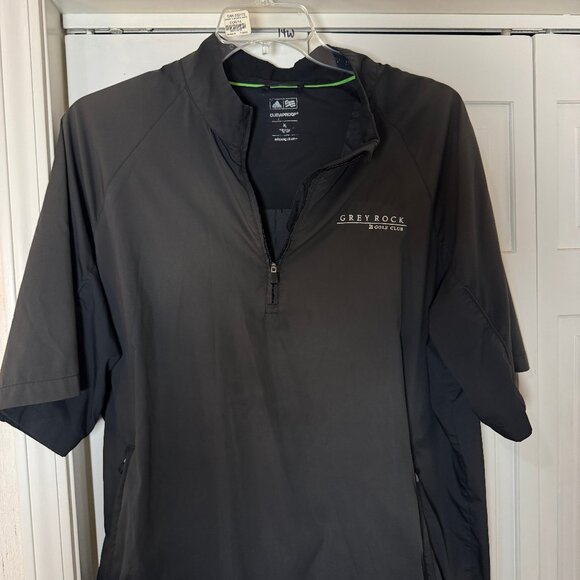 adidas Other - Adidas Pullover Jacket Men's XL Grey Rock Golf Club Logo 1/2 Zip Windbreaker